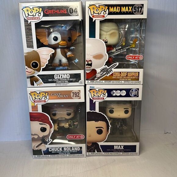 Gizmo Funko Pop Movies Gremlins 04 Mad Max 517 Chuck Nolan’s 792 Max 1469 - Picture 1 of 10